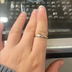 435034 14k Diamond vintage ring set .0.4.4